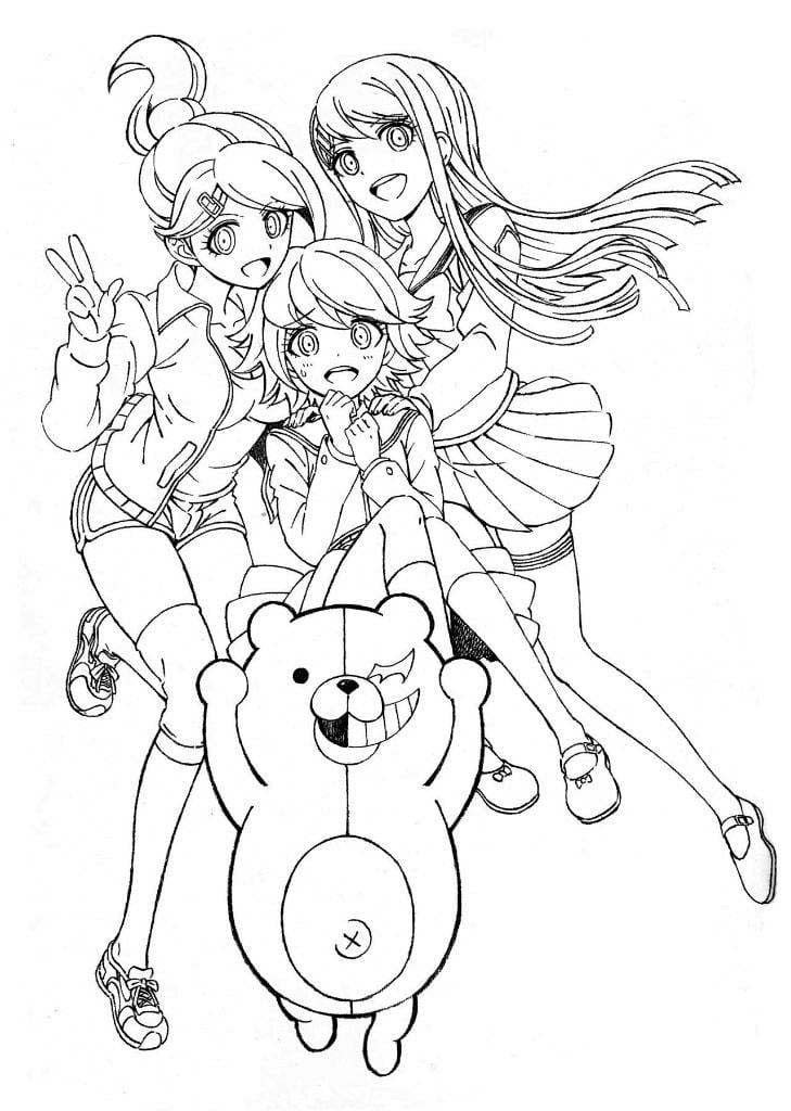 Girls with Monokuma